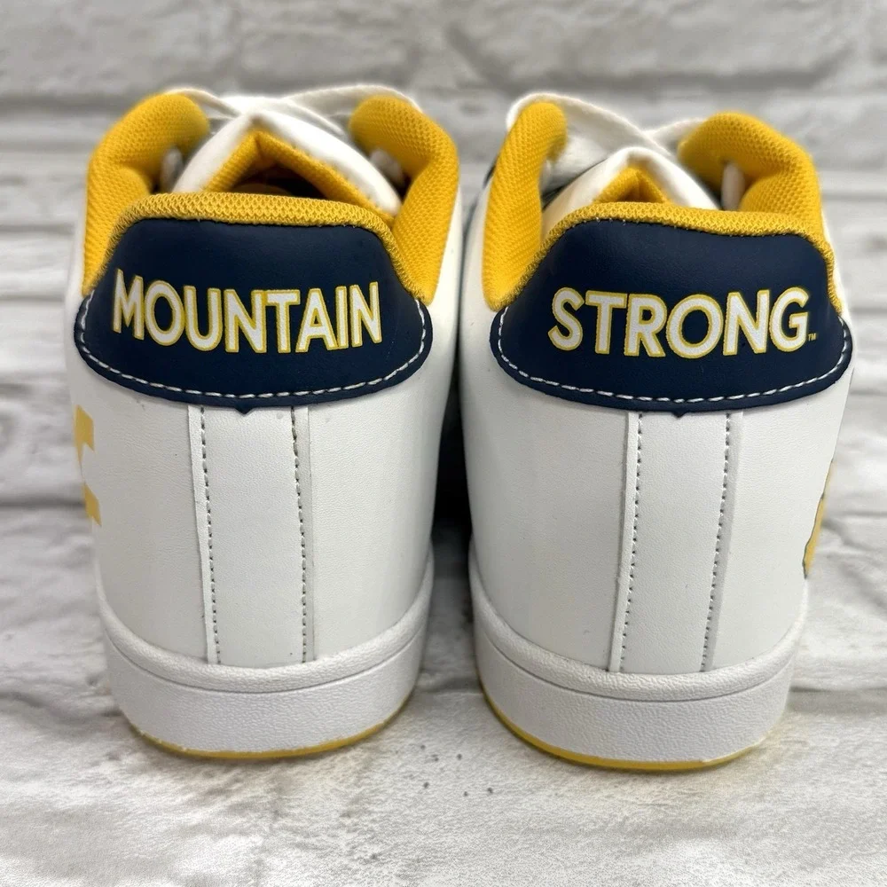 West Virginia Mountaineers Woman's 9 / 10 Sneakers Shoes Lace Up NCAA Team Shoes